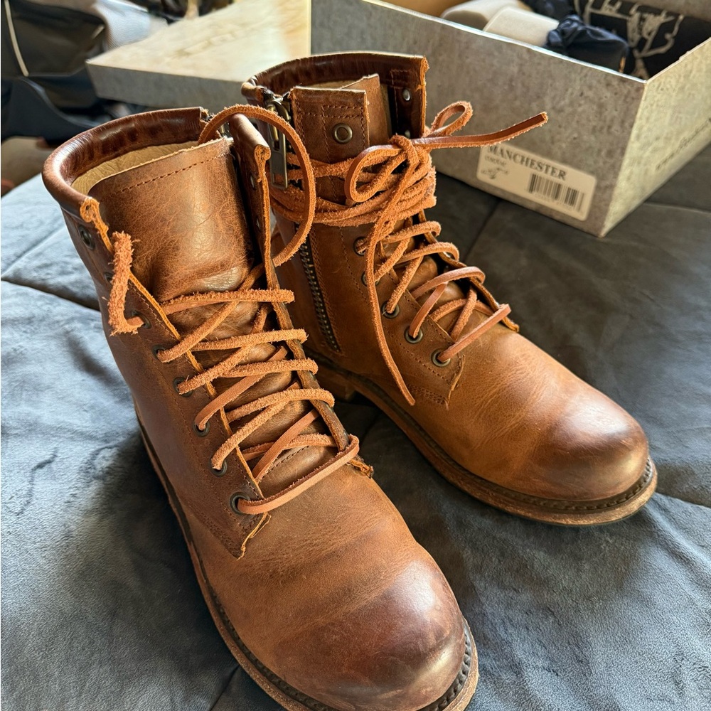 Freebird by Steven, Manchester 
Cognac / Brown Leather Woman’s Boot